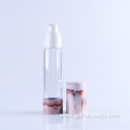 Popular Cosmetic Plastic Round Airless Pump Lotion Bottle
